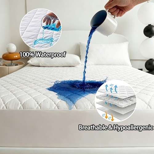 Double bed mattress protector - bed,